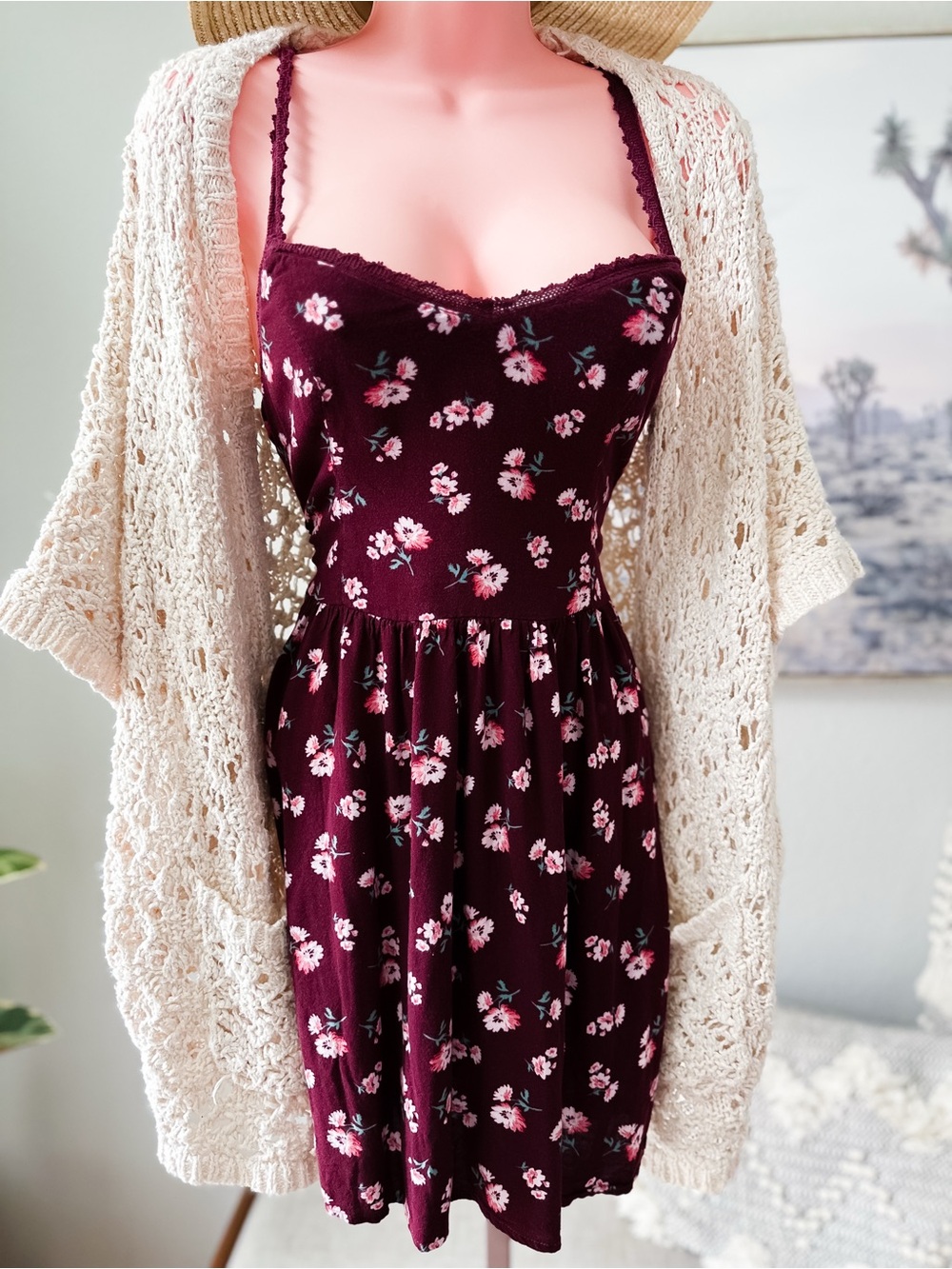 Abercrombie Coquette Dreams Meet Cottagecore Romance blooming meadowcore dress - Picture 3 of 8